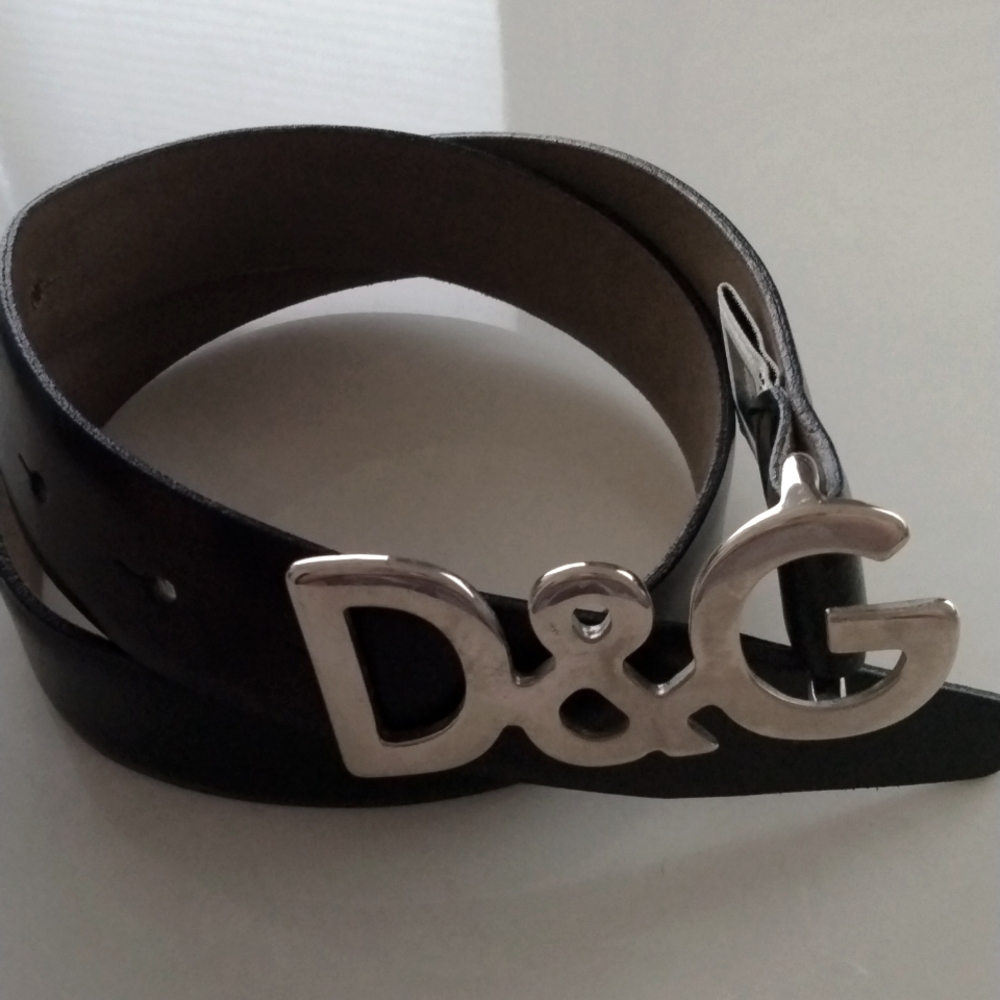 COPY - D&G Black Leather Belt